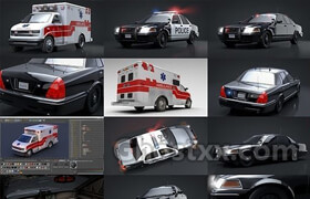 Cgtrader - Emergency Vehicles Collection Pack