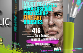 Gumroad - MA Brushes - Realistic PHOTOSHOP Oil & Acrylic Brushes by Michael Adamidis