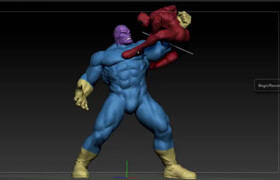 Skillshare - Thanos vs Deadpool in ZBrush