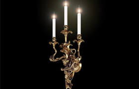 Bronze d`Art Louis XV Sconces
