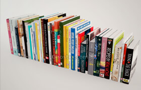 40 Fully Textured Book Models  Johny Mrazko