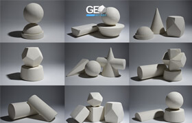Gumroad - Geo Art Ref Primitive Shapes Pack (1,2,3)