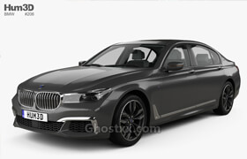 Hum3D - BMW M7 (G12) with HQ interior 2017 - 3dmodel