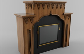 Fireplace in the "Arab" style