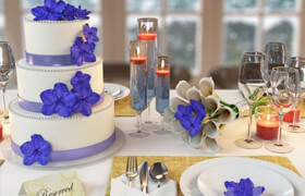 Wedding table setting