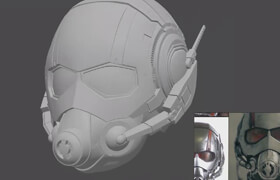 Gumroad - Modeling Ant-Man Helmet In Modo Using Mesh Fusion (2019) with Leouvon