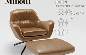 Minotti Jensen Armchair