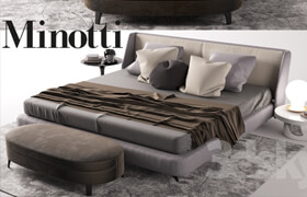 Minotti bed