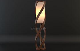 CgTrader - Spiral Floor Lamp - 3dmodel