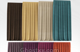 ​curtains - 一组窗帘模型