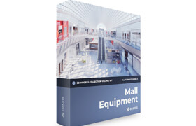 CGAxis - 3D Models Collection Volume 107 - Mall Equipment