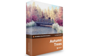 CGAxis - 3D Models Collection Volume 115 - Autumn Trees
