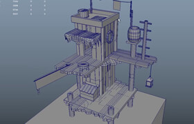Skillshare - Autodesk Maya - Modeling Lowpoly Cartoon Fishinag House