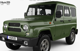 Humster3D - UAZ Hunter 315195 2012 - 3DModel