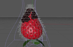 Skillshare - Modeling Chocolate Strawberry  Cinema 4D + RealFlow Tutorial by Charles Cassels