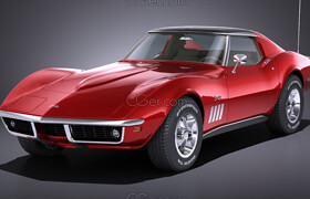 Squir - Chevrolet Corvette C3 1969 - 3DModel