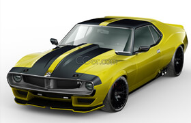 Turbosquid - AMC Ringbrothers Javelin Defiant 1972 - 3DModel