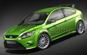 Turbosquid - Ford Focus RS 2009 - 3DModel