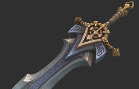 Artstation Challenge By Fanny Vergne - Texturing a stylized sword with Substance Painter from Fanny Vergne