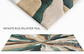 Infinite Splinter Teal Rug