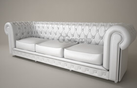 Cgtrader - 05 LEATHER SOFA 3D model