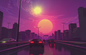 Skillshare - Create a Retro City Loop in Cinema 4D & After Effects Tutorial