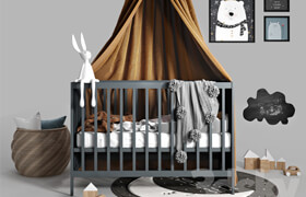 Cot with canopy