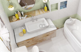 Cgtrader - bathroom scene packed with models 3D model