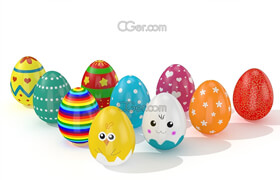 Cgtrader - Easter eggs 10 Styles