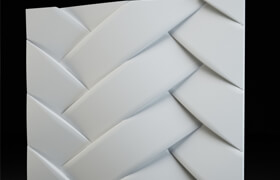 Braid-3d plaster panel