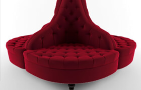 Rounded sofa &quot;Boudoir&quot;