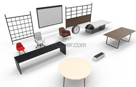 Cgtrader - Interior Collection Pack VR  AR  low-poly 3d model