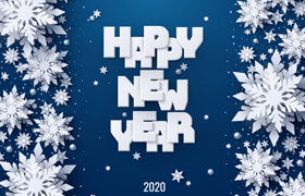 Adobe Stock - Vector set of New Year 2020 and Christmas Design AI Backgrounds