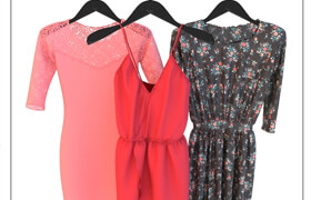 BERSHKA (dresses on hangers)