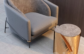 Armchair Minotti Fil Noir