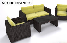 ATO Venedig set of artificial rattan