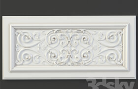 Furniture with carved facade element