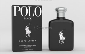 Cgtrader - Polo Black by Ralph Lauren for Men 3D model