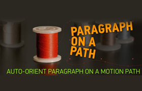 Paragraph on a Path - Aescripts