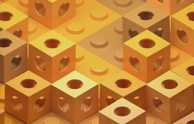 Skillshare - Cinema 4D Creating looping animation with moving cubes