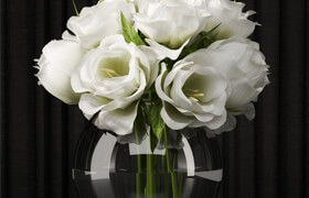  Lisianthus centerpiece