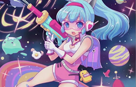 Udemy - Learn Anime Illustration Space Girl (Japanese)