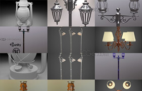 Cgtrader - Set of different lighting 3D Model Collection