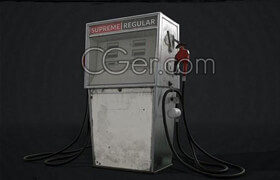 70s Gas Pump - 3dmodel