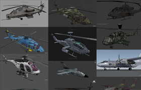 141 Aircraft 3D Models + Textures