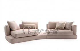 Designconnected pro models - ARABESQUE SOFA COMPO 6