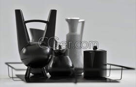 Designconnected pro models - BLACK TABLE SET