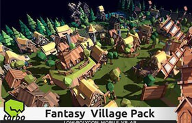 Cgtrader - TARBO - Lowpoly Fantasy Village Pack