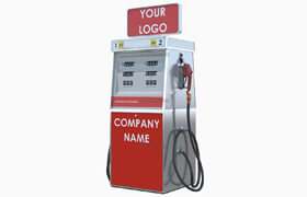 Cgtrader - Tunable fuel dispenser 3D model