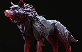 Cgtrader - Wolf shaman VR  AR  low-poly 3d model